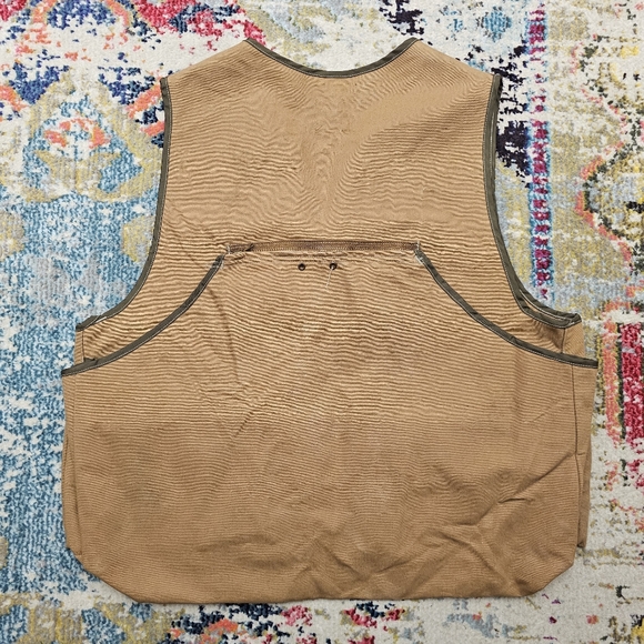 Vintage Carhartt Utility Canvas Hunting Vest Mens 2XL XXL Made In USA - Picture 5 of 13